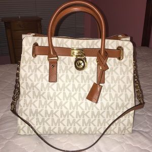 Michael Kors White Monogram Hamilton